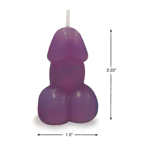 Eden's Purple Vanilla Penis Candle