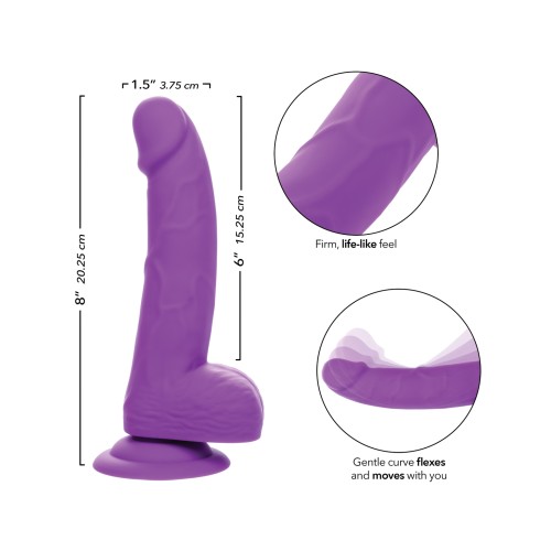 Silicone Studs Neon 6 Dildo Purple