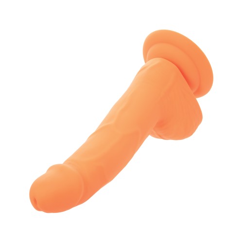 Dildo de Silicona Neon de 6" - Naranja