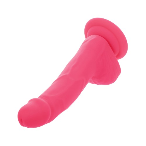 Dildo Neon de Siliconas Studs de 6" Rosa