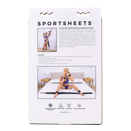 Sistema de Restricción Ajustable Sportsheets Negro