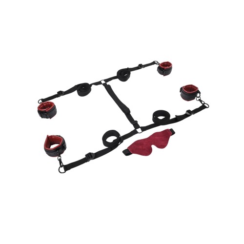 Saffron Under the Bed Restraint System - Black and Red