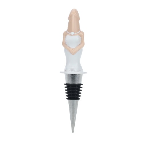 Dickheads Bride Bottle Stopper for Wine Lovers