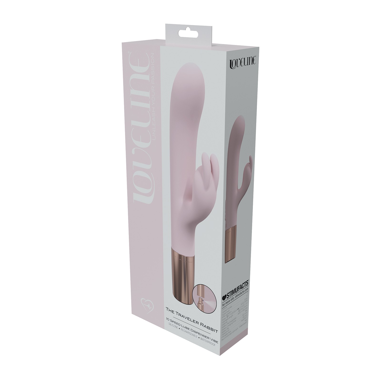 Shots Loveline Traveler Rabbit Vibrator Pink