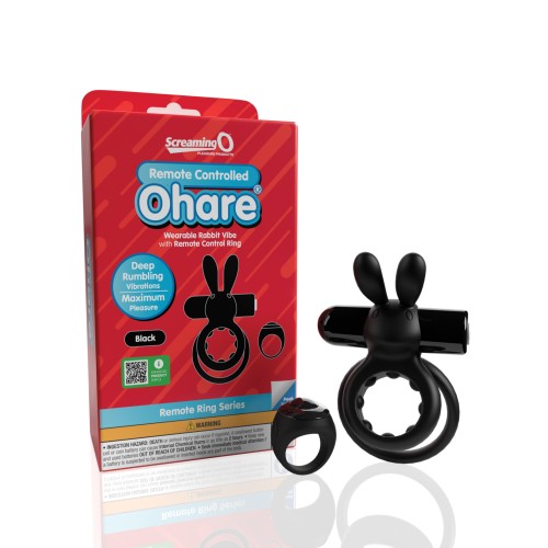 Anillo Vibrante Control Remoto Ohare Negro - Placer Compartido