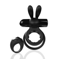 Screaming O Ohare Remote Controlled Vibrating Ring Black - Shared Pleasure