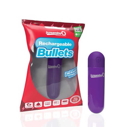 Screaming O Rechargeable Bullets Purple