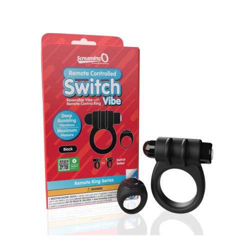 Anillo Vibrante Control Remoto Switch Negro