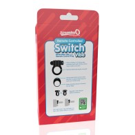 Anillo Vibrante Control Remoto Switch Negro