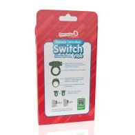 Screaming O Switch Remote Controlled Vibrating Ring Green