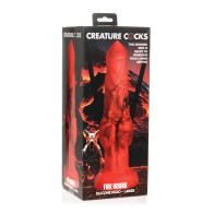 Creature Cocks Fire Hound Large Silicone Dildo - Red