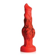 Creature Cocks Fire Hound Large Silicone Dildo - Red