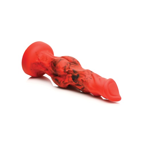 Creature Cocks Fire Hound Large Silicone Dildo - Red