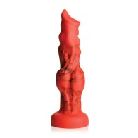 Dildo Creature Cocks Fire Hound de Silicona - Rojo Pequeño