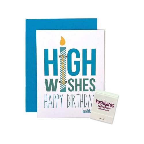 Tarjeta de Felicitación High Wishes con estuche de Cerillas