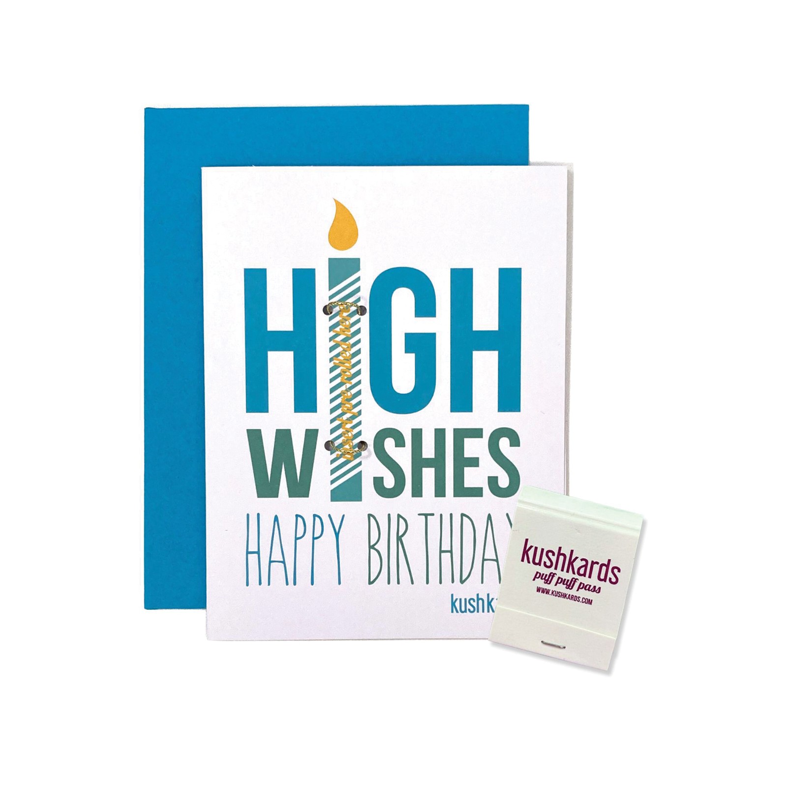 Tarjeta de Felicitación High Wishes con estuche de Cerillas