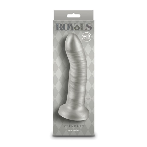 Dildo Curvado Royals 7 Pulgadas Charlie Champagne Metálico