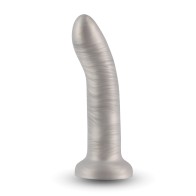 Dildo Curvado Royals 7 Pulgadas Charlie Champagne Metálico