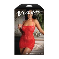 Vixen Halter Dress for Alluring Nights