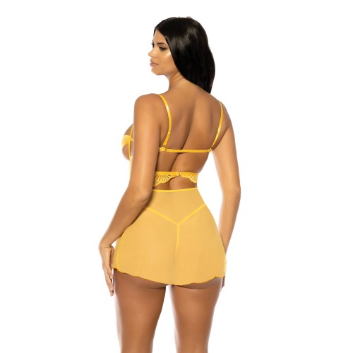 Babydoll Hazel Peek-A-Boo Amarillo