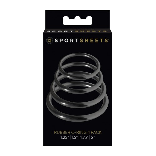 4 Pack Rubber O Rings for Versatile Strap-On Play