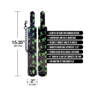 Stoner Vibes Glow in the Dark Adjustable Wrist Cuffs