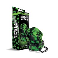 Stoner Vibes Glow in the Dark Adjustable Wrist Cuffs