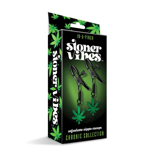 Abrazaderas para pezones Ajustables que Brillan en la Oscuridad Stoner Vibes