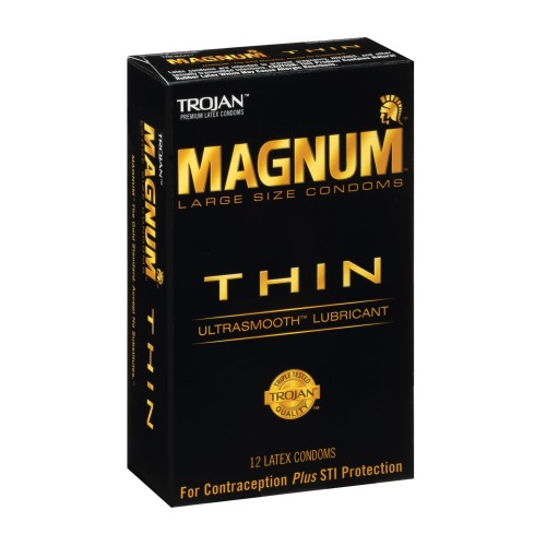 Trojan Magnum Thin Condom Pack of 12