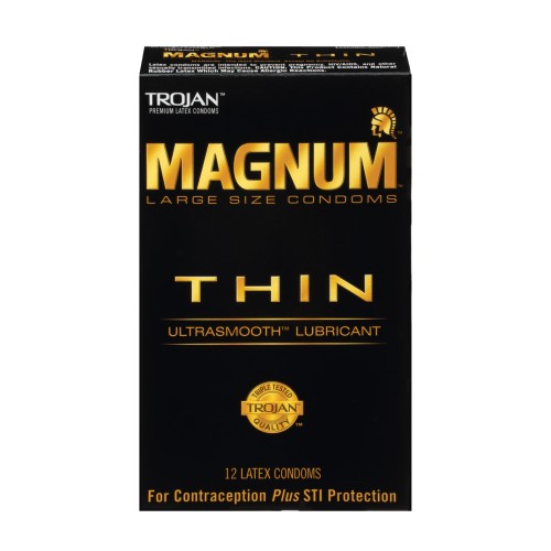 Trojan Magnum Thin Condom Pack of 12