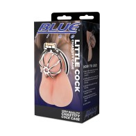 Blue Line Little Cock Chastity Cage Stainless Steel