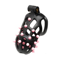 Cárcel de Castidad Sport Fucker Cellmate FlexiSpike - Tamaño 2 Negro/Rosa