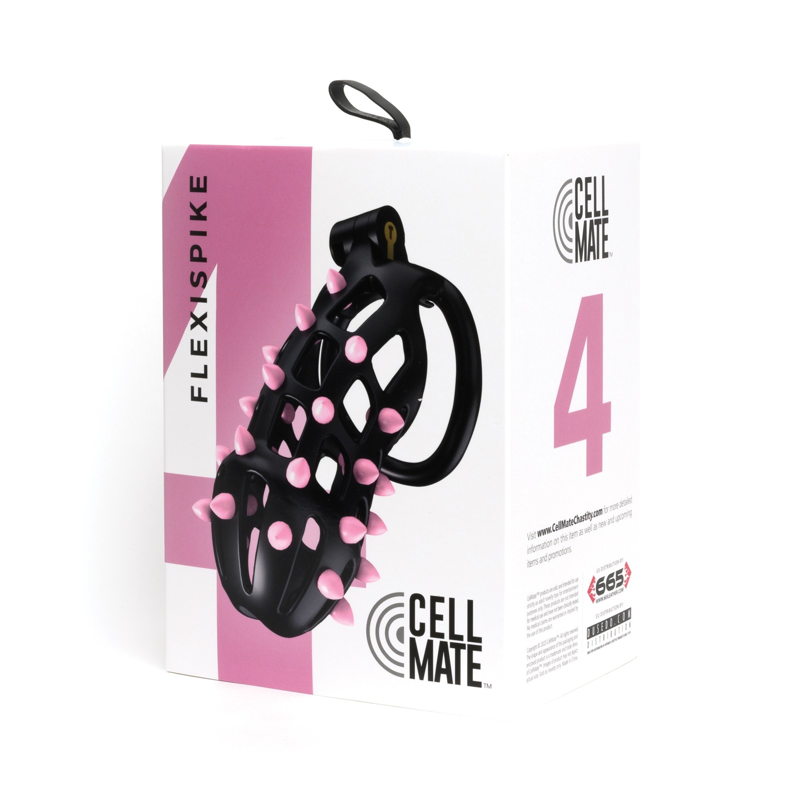 Cellmate FlexiSpike Sport Fucker - Talla 4 Negro/Rosa