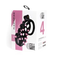 Cellmate FlexiSpike Sport Fucker - Talla 4 Negro/Rosa