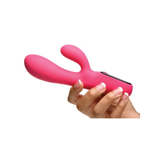 Vibrador Digital Conejito Bang! 10X - Rosa Estimulación Doble