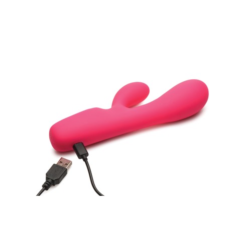 Vibrador Digital Conejito Bang! 10X - Rosa Estimulación Doble