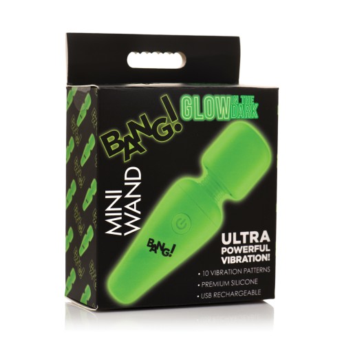 Bang! Glow in the Dark Mini Wand Vibrator