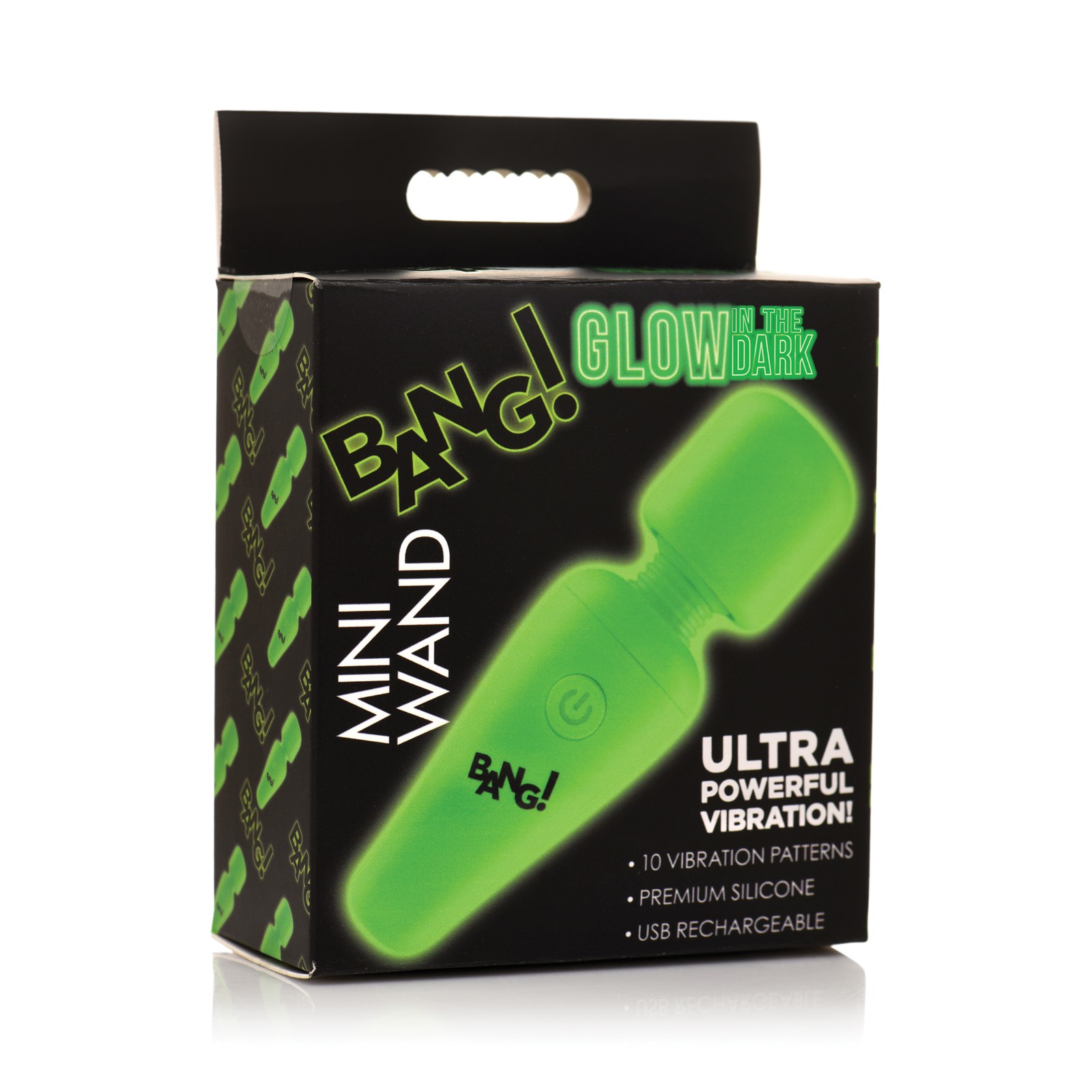 Bang! Glow in the Dark Mini Wand Vibrator