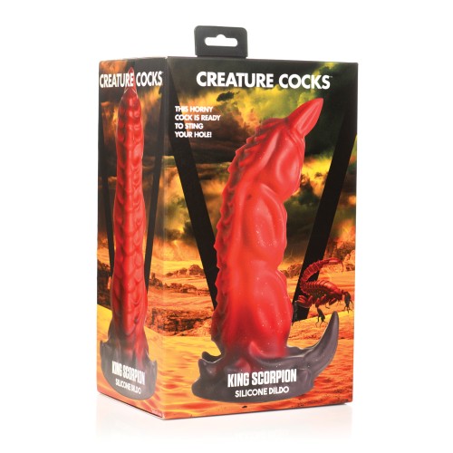 Creature Cocks King Scorpion Silicone Dildo Red