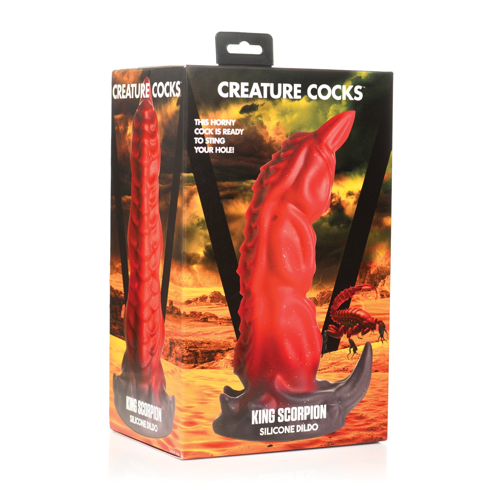 Dildo de Silicona Rey Escorpión Creature Cocks Rojo