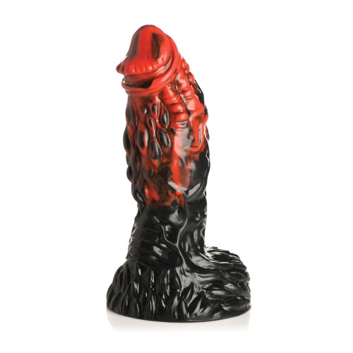 Creature Cocks Dildo de Silicona Vulcan - Negro/Rojo