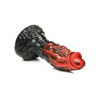 Creature Cocks Dildo de Silicona Vulcan - Negro/Rojo