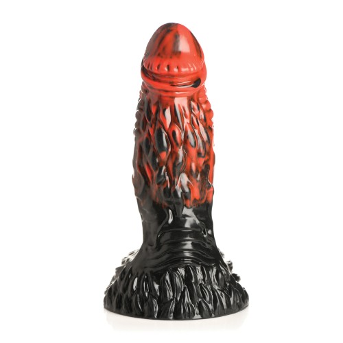 Creature Cocks Dildo de Silicona Vulcan - Negro/Rojo