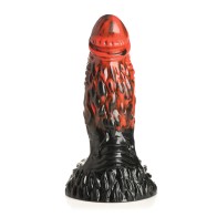 Creature Cocks Dildo de Silicona Vulcan - Negro/Rojo