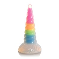 Creature Cocks Glow in Dark Silicone Dildo Rainbow