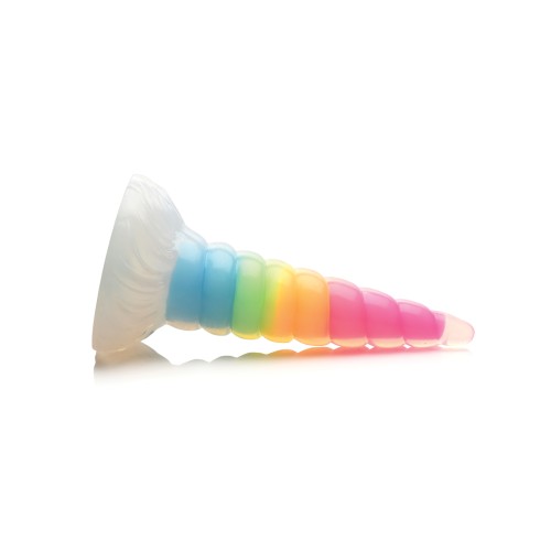 Creature Cocks Glow in Dark Silicone Dildo Rainbow