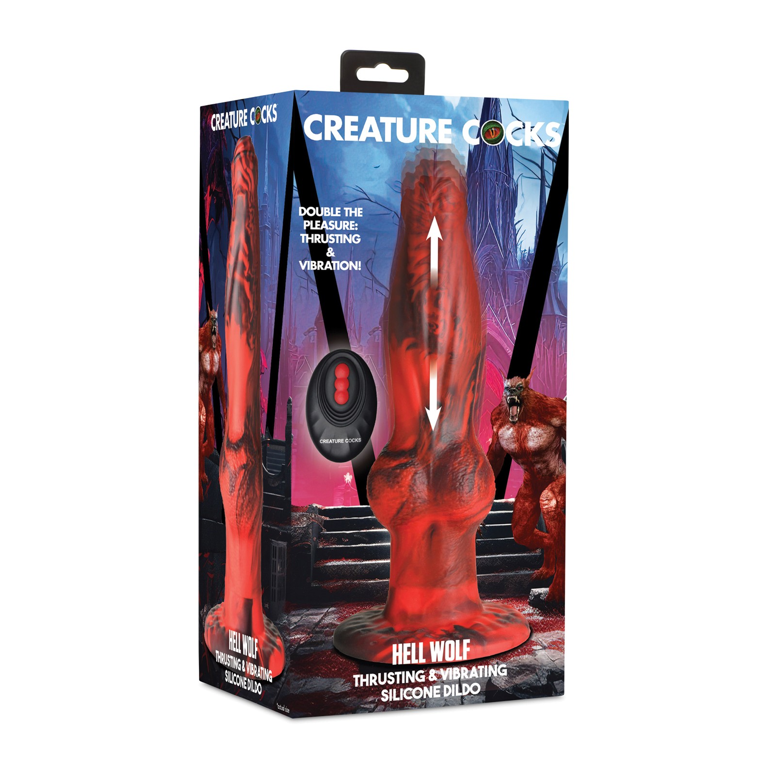 Hell-Wolf Thrusting Vibrating Dildo