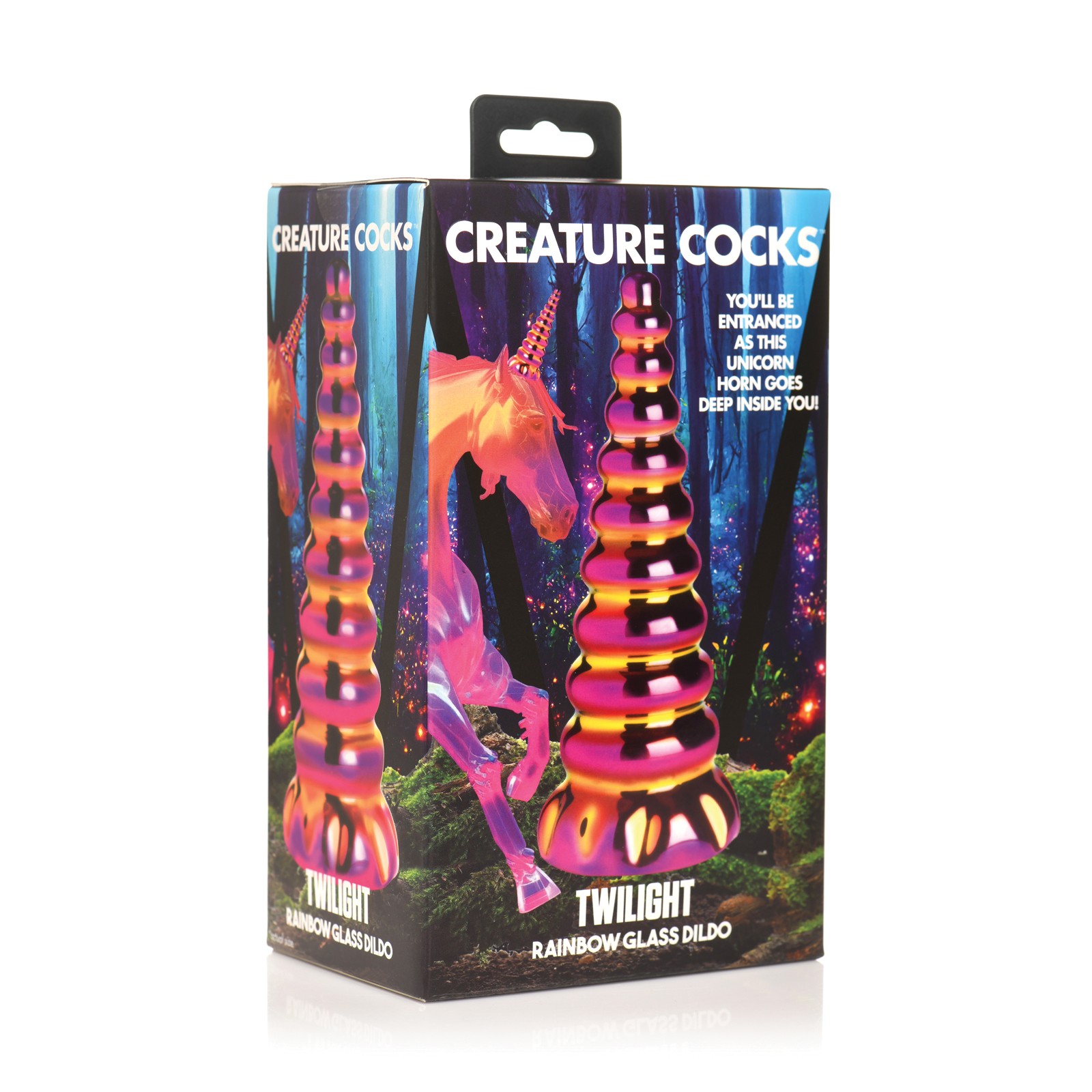 Dildo de Vidrio Twilight Rainbow de Creature Cocks