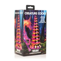 Twilight Rainbow Glass Dildo by Creature Cocks