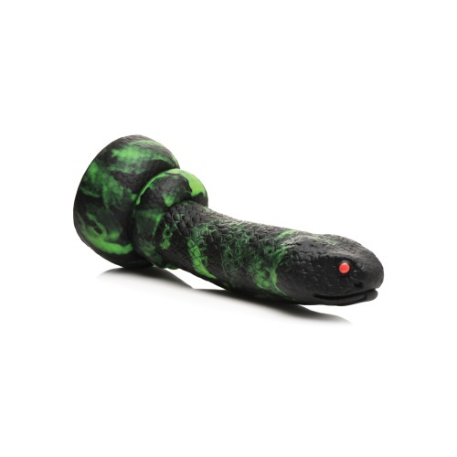 Python Silicone Dildo Creature Cocks Black/Green